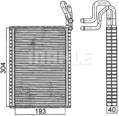 Evaporator aer conditionat