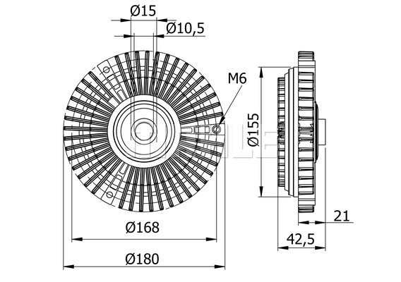 Cupla ventilator radiator