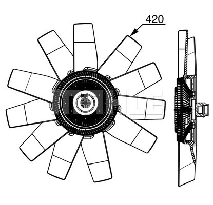 Ventilator radiator