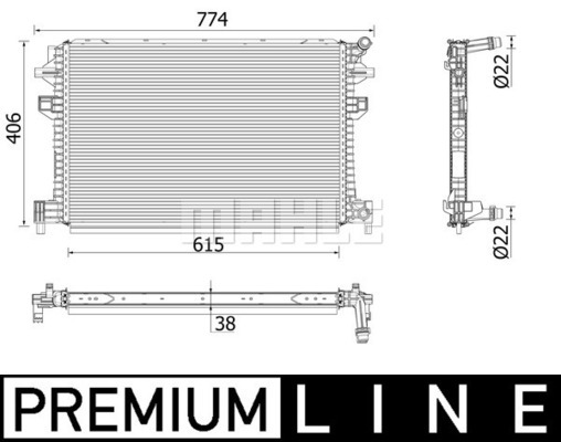 Radiator temperatura scazuta intercooler