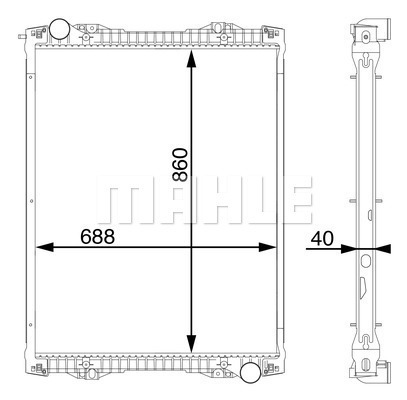 Radiator racire motor