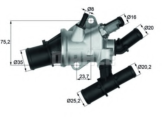 Termostat lichid racire