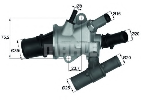 Termostat lichid racire