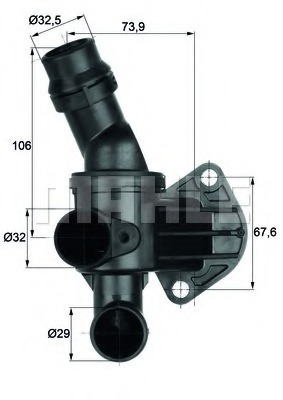 Termostat lichid racire