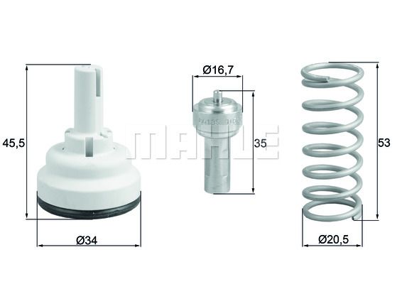 Termostat lichid racire