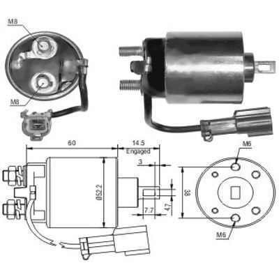 Solenoid electromotor