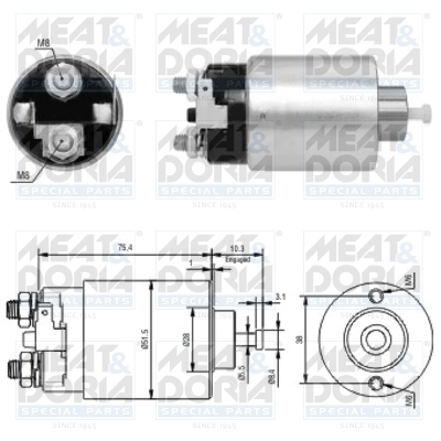 Solenoid electromotor