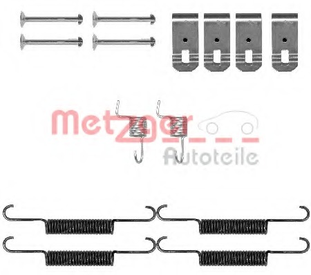 Set accesorii saboti frana parcare