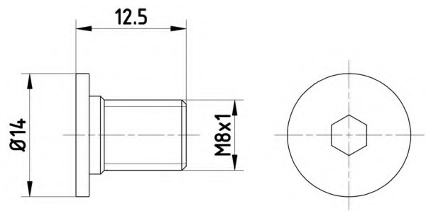 Surub disc frana