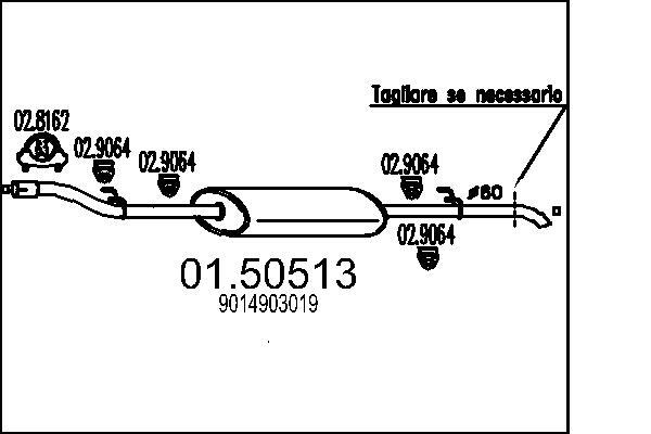 Toba esapament intermediara