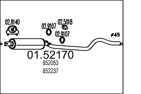 Toba esapament intermediara