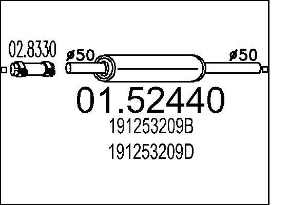 Toba esapament intermediara