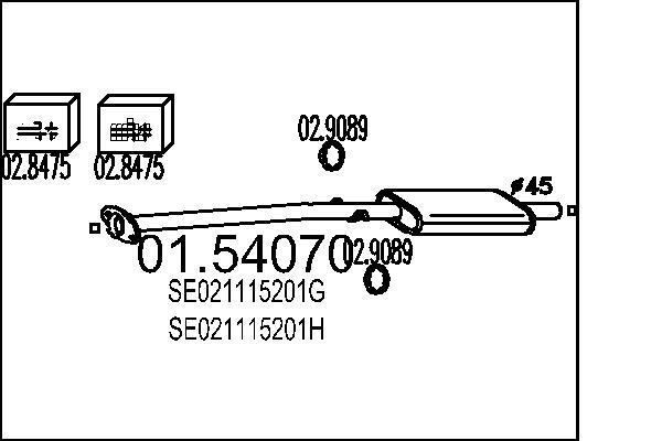 Toba esapament intermediara