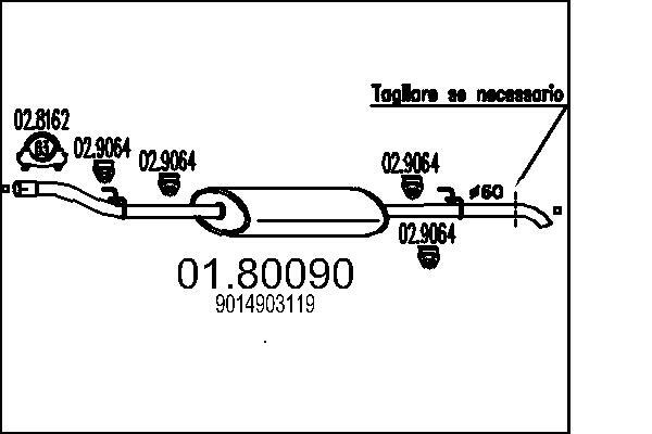 Toba esapament intermediara