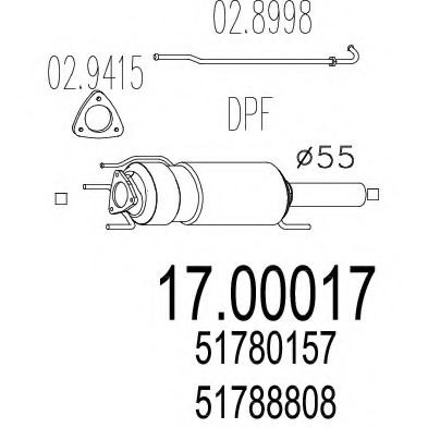 Filtru particule sistem de esapament