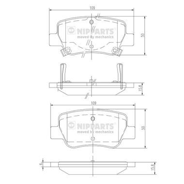 Placute frana spate