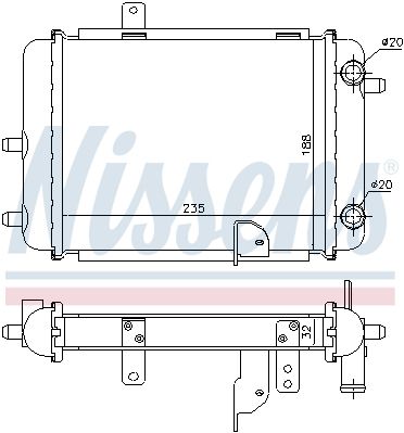 Radiator racire motor