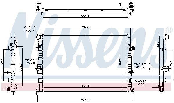 Radiator racire motor