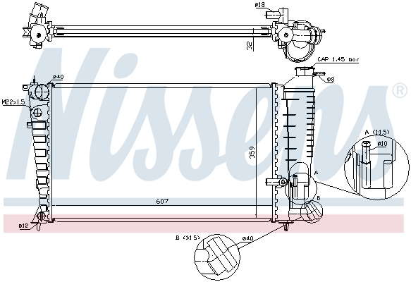 Radiator racire motor