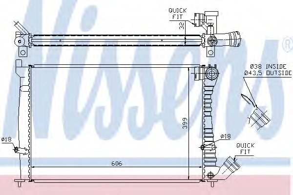 Radiator racire motor