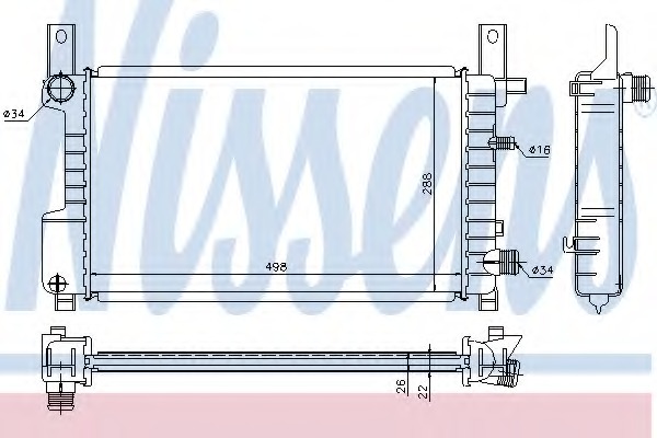 Radiator racire motor