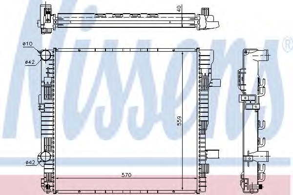 Radiator racire motor