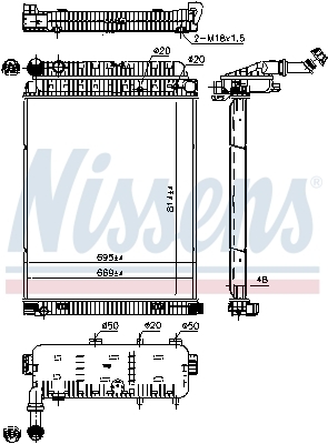 Radiator racire motor