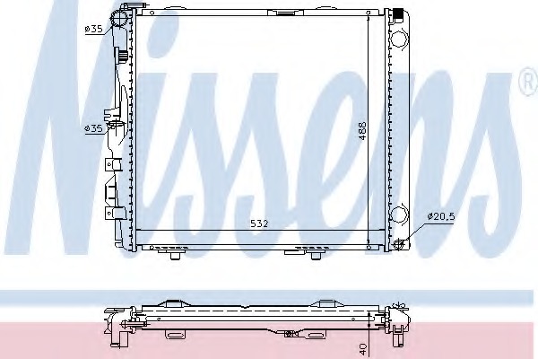 Radiator racire motor