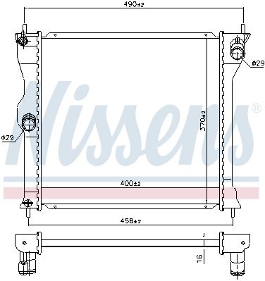 Radiator racire motor