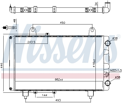 Radiator racire motor