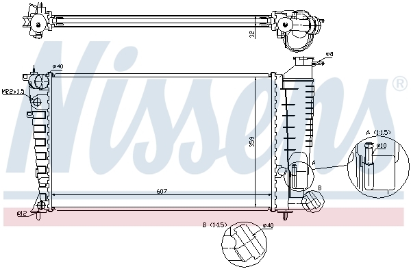 Radiator racire motor