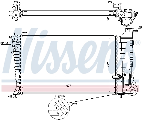 Radiator racire motor