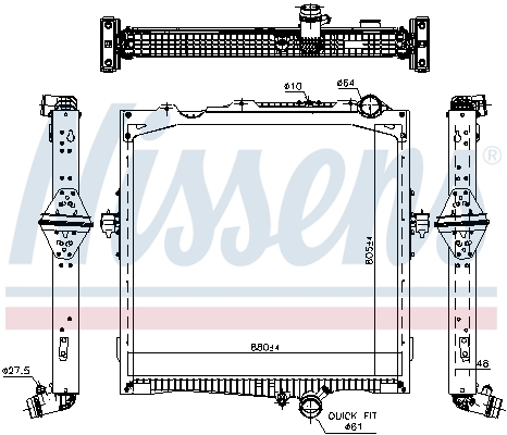 Radiator racire motor