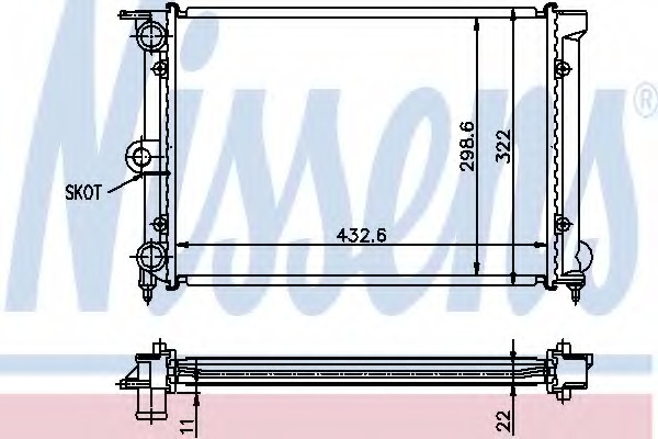 Radiator racire motor