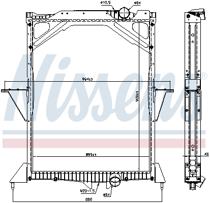 Radiator racire motor