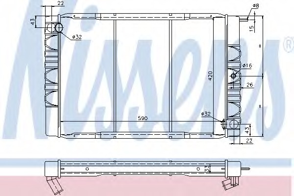 Radiator racire motor