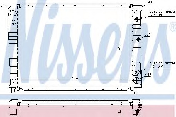 Radiator racire motor