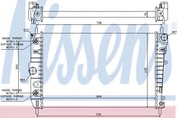 Radiator racire motor