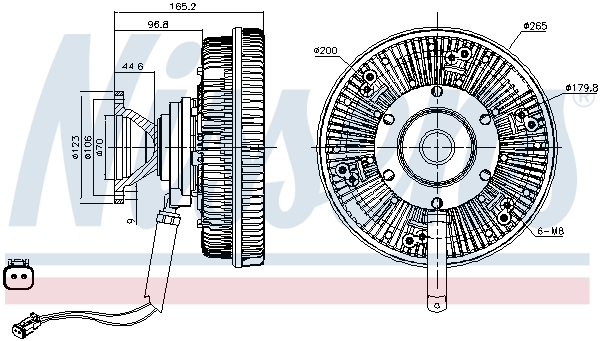 Cupla ventilator radiator