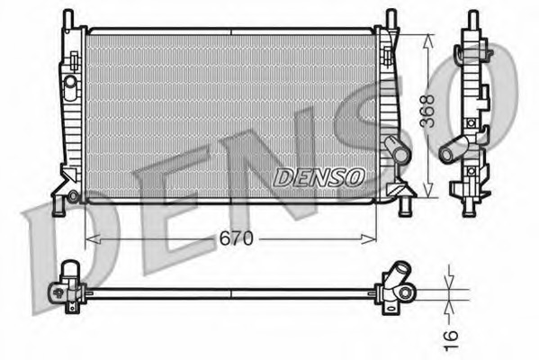 Radiator racire motor