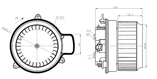 Ventilator habitaclu