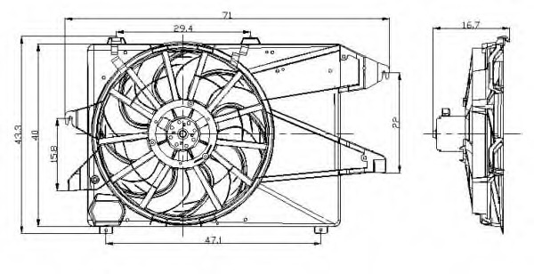 Ventilator radiator