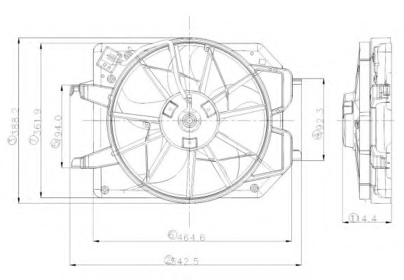 Ventilator radiator