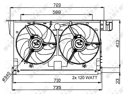 Ventilator radiator