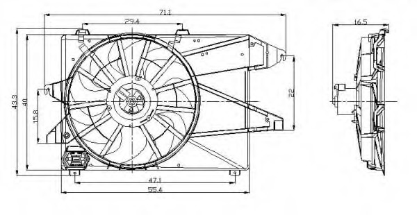 Ventilator radiator