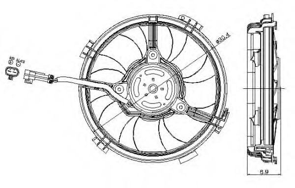 Ventilator radiator