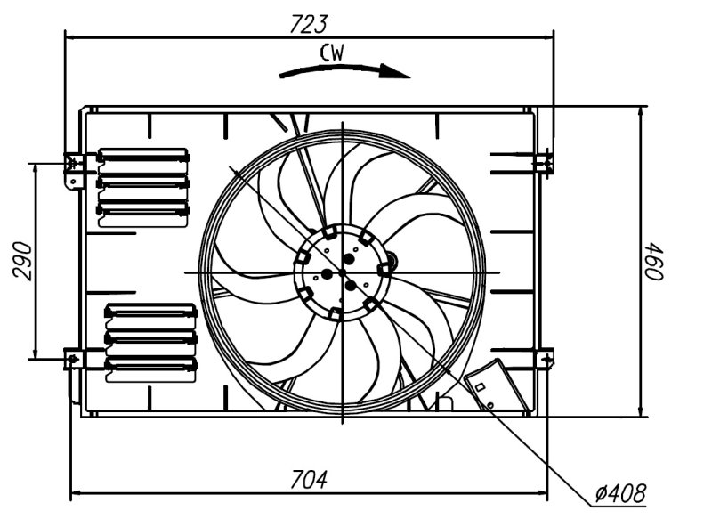 Ventilator radiator