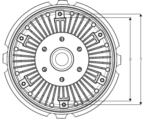 Cupla ventilator radiator