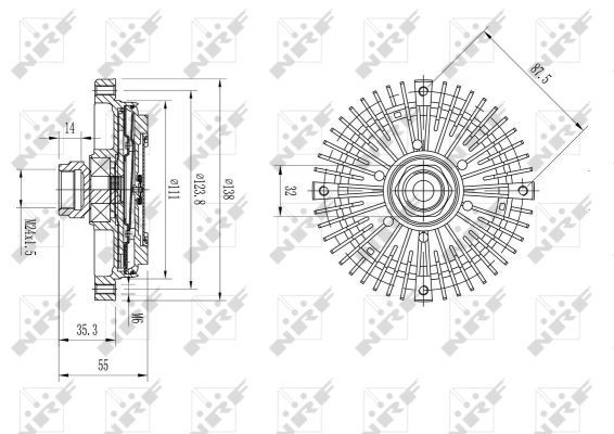 Cupla ventilator radiator