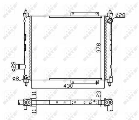 Radiator racire motor